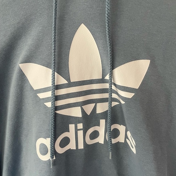Adidas Blue and White Sweater with Iconic Logo - Picture 3 of 6